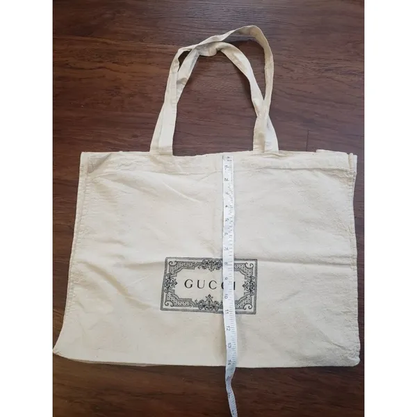 Gucci Reusable Cotton Canvas Tote Large 19x14x7 - Image 3