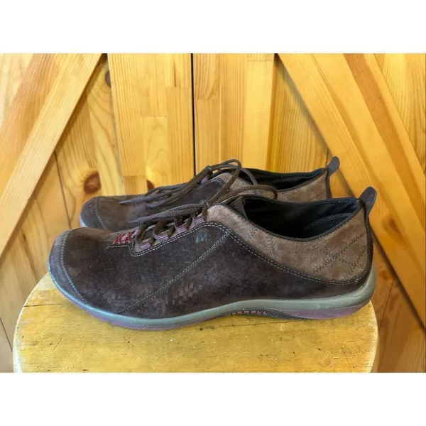 Merrell Ellipse Brown Coffee Bean Suede Shoe Size 11 - Image 3