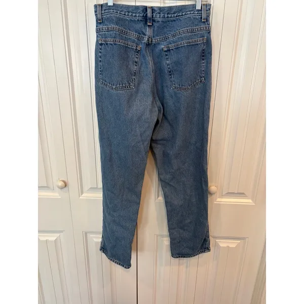 L.L. Bean Orginal/Relaxed‎ Fit Plaid Lined Jeans Size 12 - Image 2