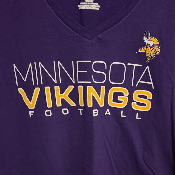 National Football League Minnesota Vikings V-Neck T-Shirt - Image 3