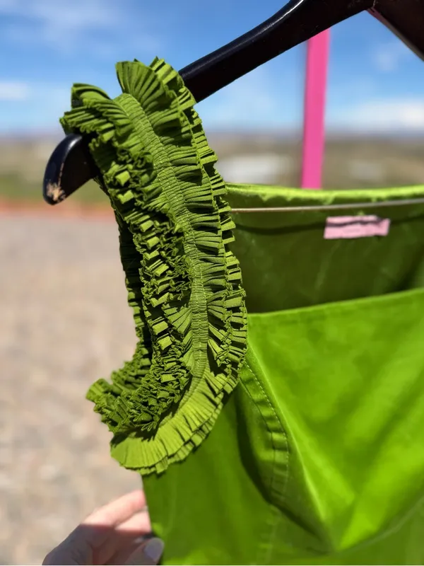 Ted Baker Green Bag with Pink Label - Image 4