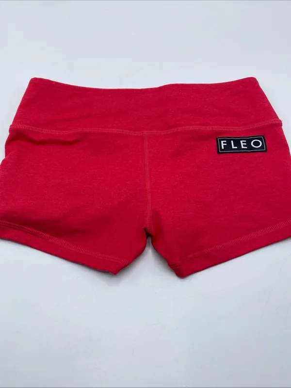 Fleo Power Solid Color Shorts Booty Pink Small Gym CrossFit Athletic Soft - Image 2