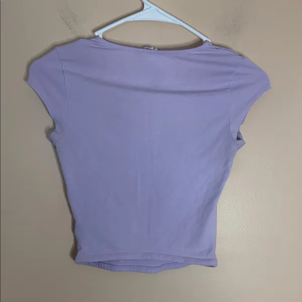 Garage Lilac Square Neck Crop Top - Image 5