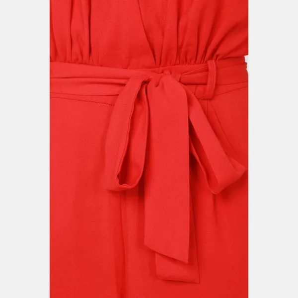 Lulus Red Halter Backless Sleeveless Jumpsuit Pants Cocktail Womens 2 - Image 12