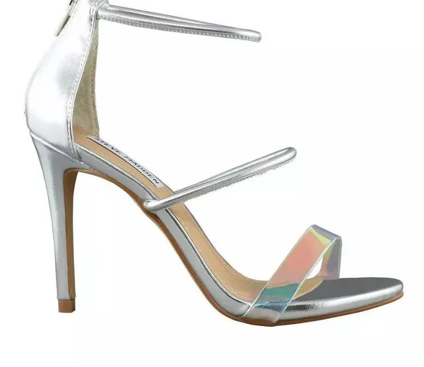 Holographic Iridescent Steve Madden Silver Heel - Image 6