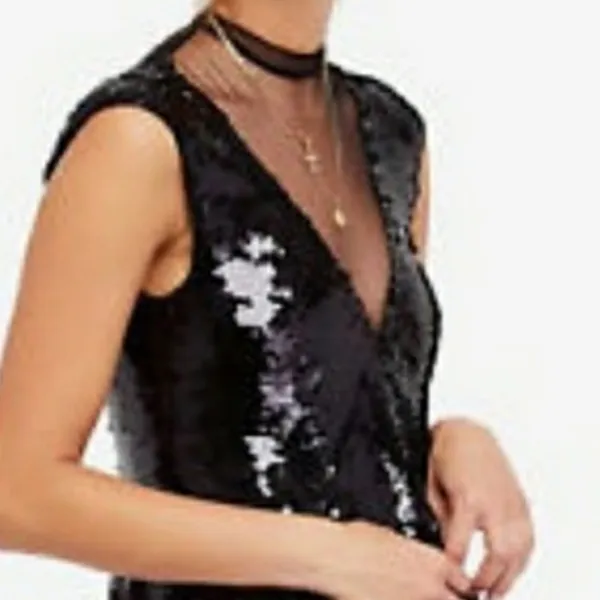 Free people Black Dance Til Dawn Mini Dress - Image 7