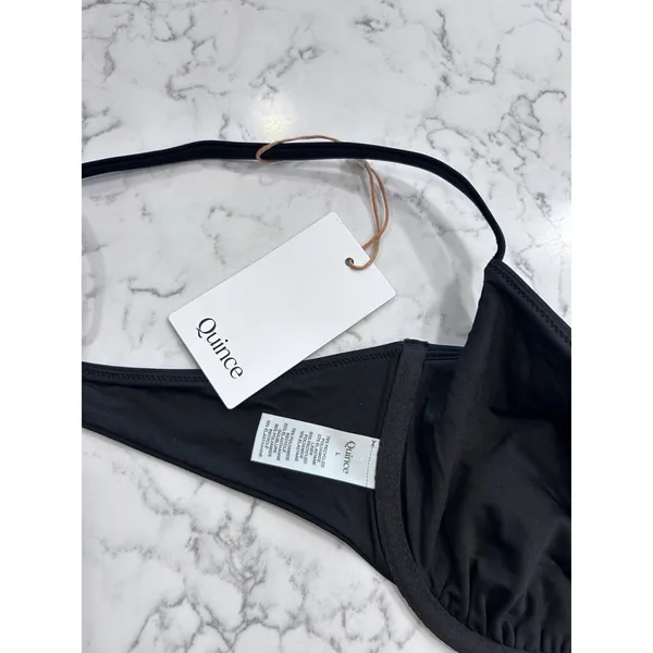 NWT Quince Black Italian Demi Underwire Bikini Top Large - Image 5