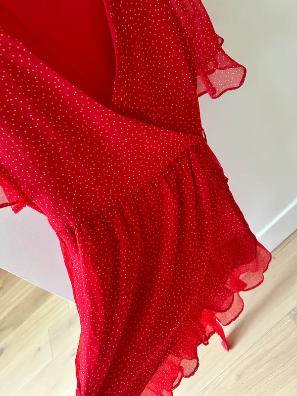 Red Belted Dress - Image 6