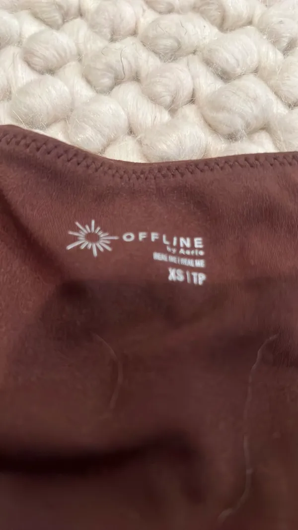 OFFLINE by Aerie Brown Athletic Top - Image 2