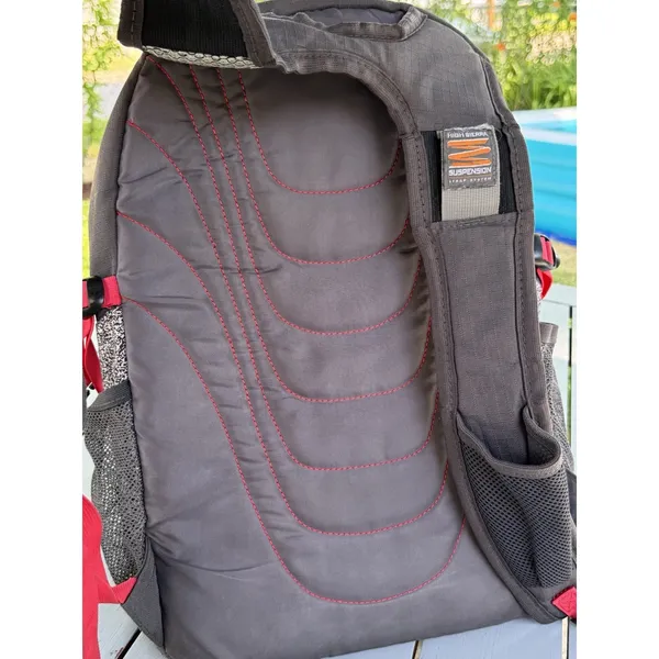 HIGH SIERRA Unisex Tactic Backpack 17” Laptop Pocket Gray Red Outdoor Travel Bag - Image 9