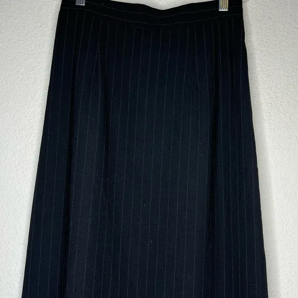 Vintage Pinstriped‎ Skirt - Image 3
