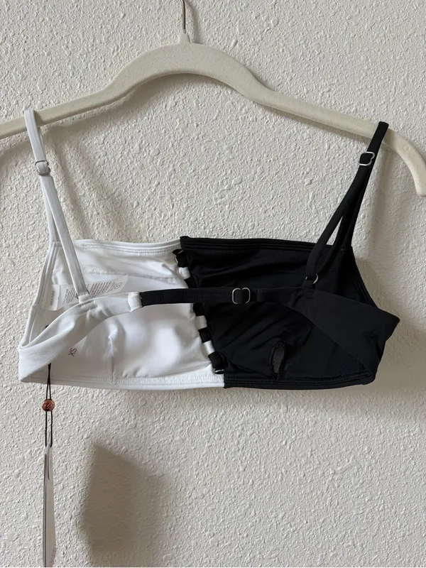 Calia Looped Front Bikini Top Pure White Size XS Beach Summer Vacation UPF 50 - Image 2