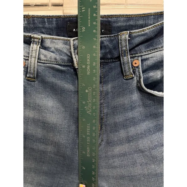 Aeropostale Light‎ Super Skinny Mid Rise Distressed Denim Jeans Size 30x30 - Image 2