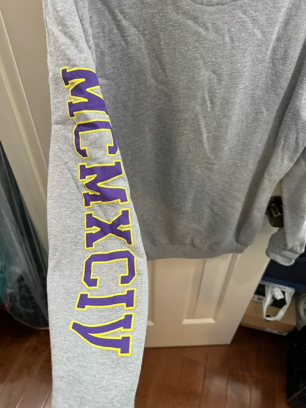 Gray Crewneck Sweatshirt Size L - Image 3