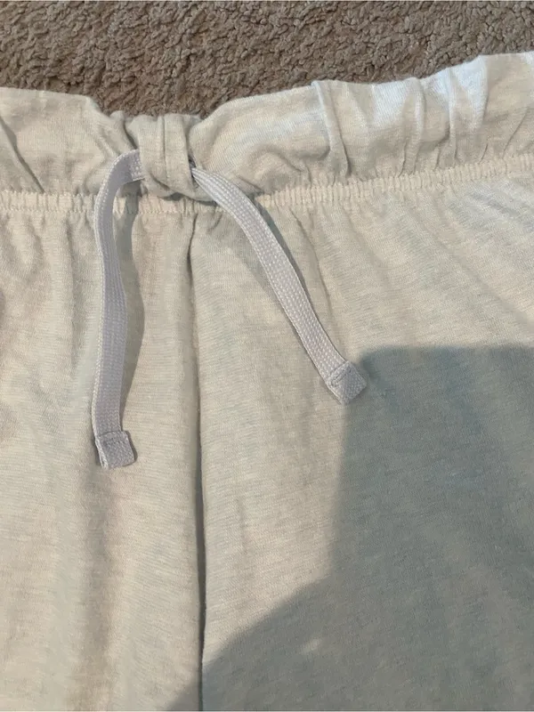 Nike Girls Light Blue Athletic Lounge Shorts with Blue Logo - Image 4