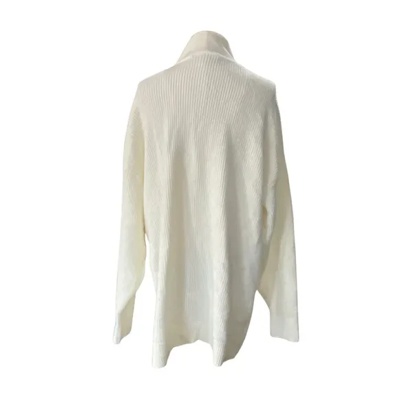 Lane Bryant Half-Zip Mock-Neck Ribbed Sweater NEW Size 14/16 Ivory pullover - Image 5