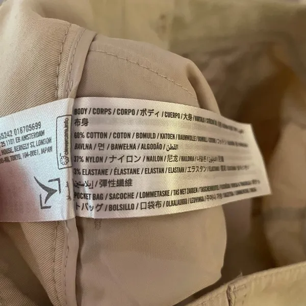 Abercrombie & Fitch Cream Tan Barrel Leg Khaki Pants Workwear Preppy Women's 29 - Image 11