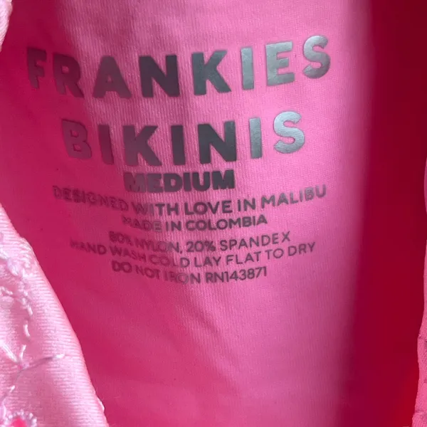 Frankie's Lucia Eyelet NWT Size Medium Pink Swim Swimwear - Image 14