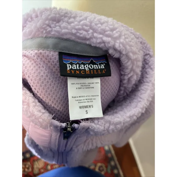 Womens Patagonia‎ Synchilla Retro Fleece Purple Lilac Small - Image 9