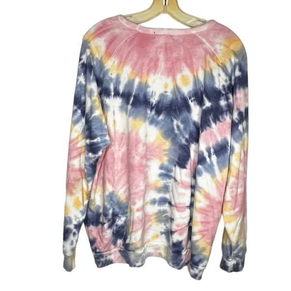 Modern Canvas Tie Dye Shirt Pink Size XXL - Image 4