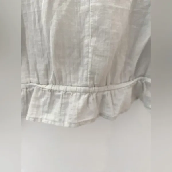 American Eagle Embroidered Bell Sleeve Blouse Womens S Boho Cottagecore Renfair - Image 12