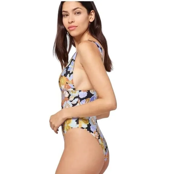 L* SPACE Katniss One-Piece Swimsuit BLACK SIZE S NWT - Image 2