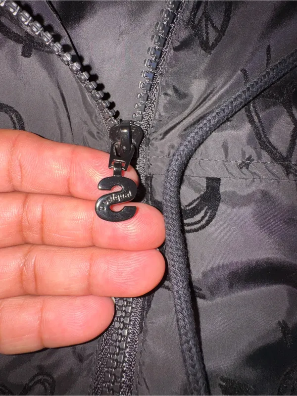 Desigual Black Lined Jacket with Branded Neck Label - Image 7