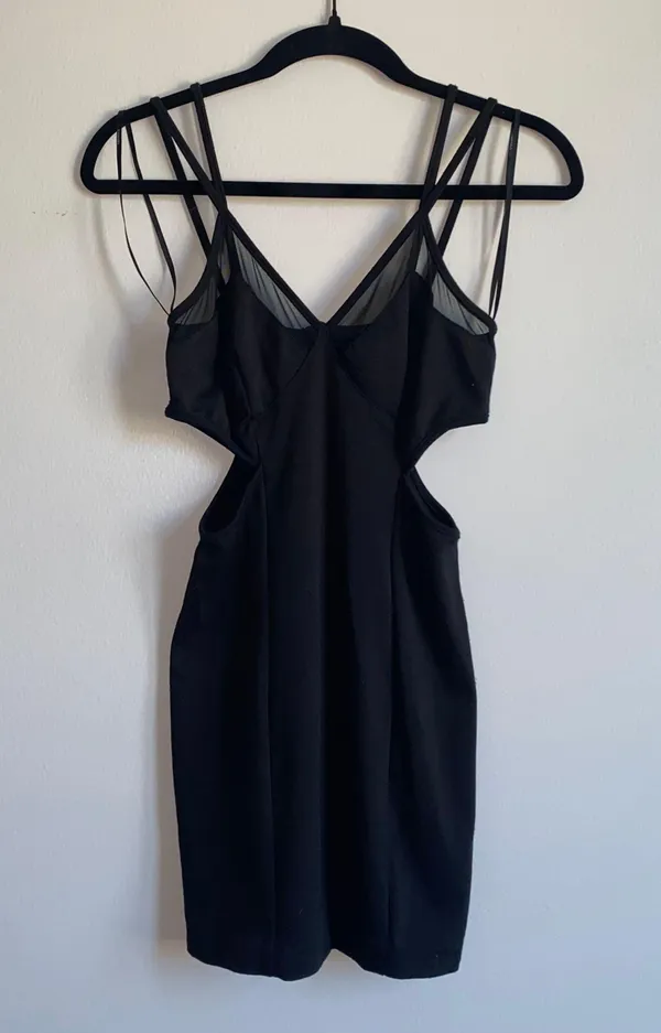 Mesh Cutout Mini Dress - Image 4