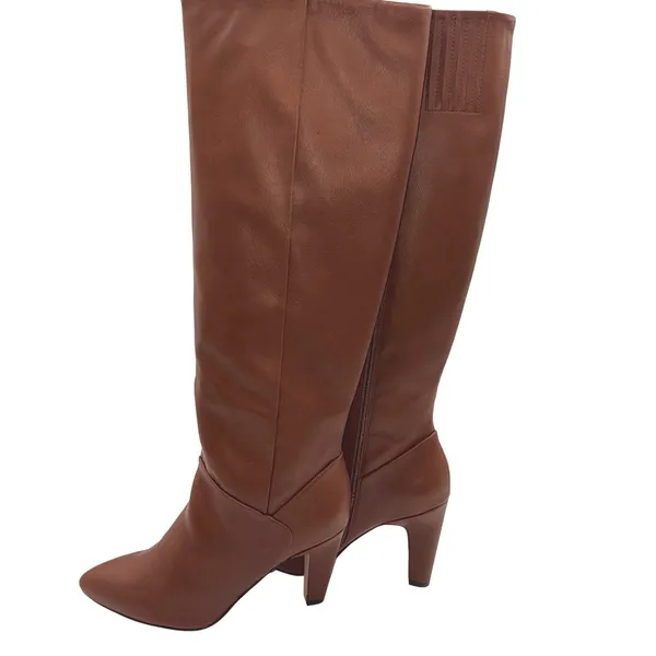 Franco Sarto Koko Womens 6.5M Sienna Leather Pointed Toe Medium‎ Calf Tall Boot - Image 2
