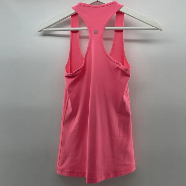 Lululemon‎ Size 2 Cool Racerback Tank Top Pink Flash Light Tone Reversible Luon - Image 5