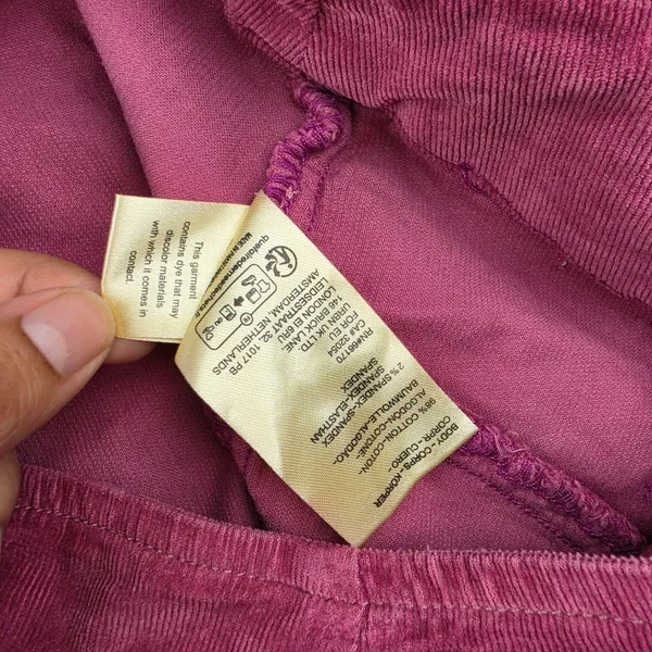 We The Free Free People Magenta Corduroy High Waisted Hot Shorts Pink Small - Image 7