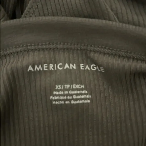 American Eagle Green ribbed bodysuit - Image 3