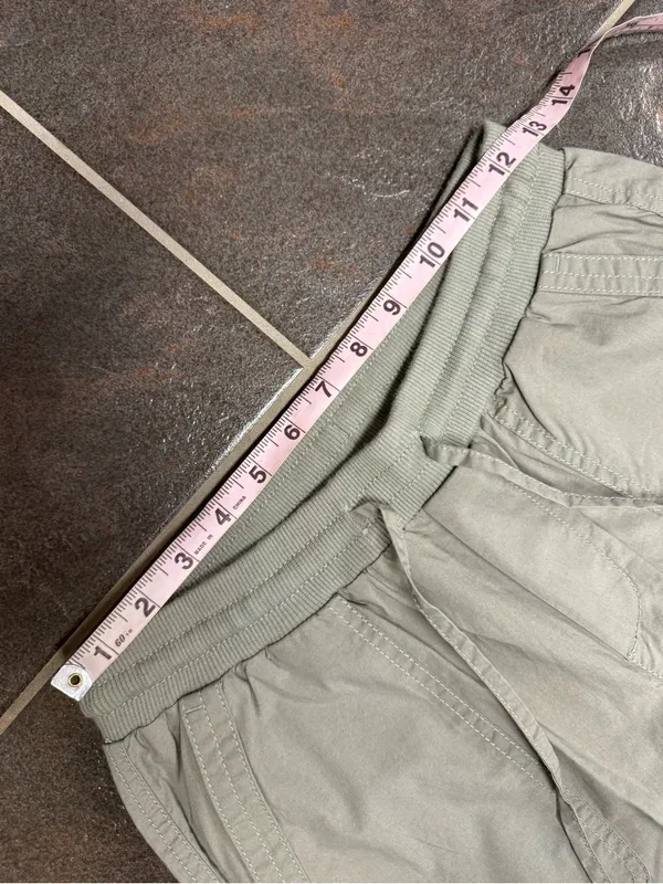Pact Womens Stretch Poplin Joggers Cotton Blend Pants Shadow Light Green Small - Image 11