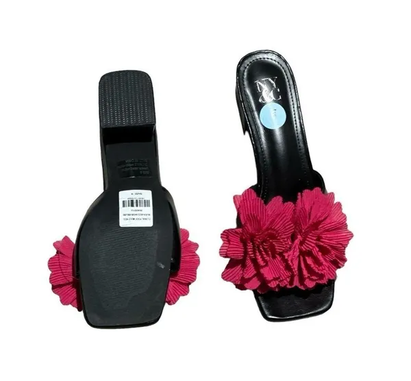 NEW NEW YORK & COMPANY Floral-Detail Mule Heel - Image 8