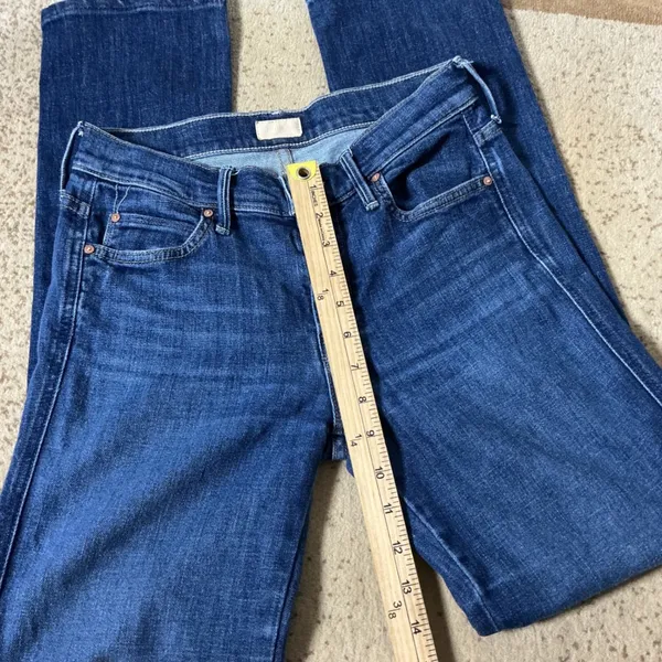 Mother The Rascal Straight Leg Jeans Womens 29 Blue Clean Sweep Mid Rise Denim - Image 2