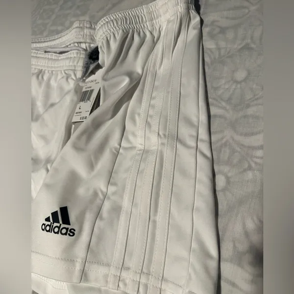 Adidas Women's Athletic White Shorts - Image 7