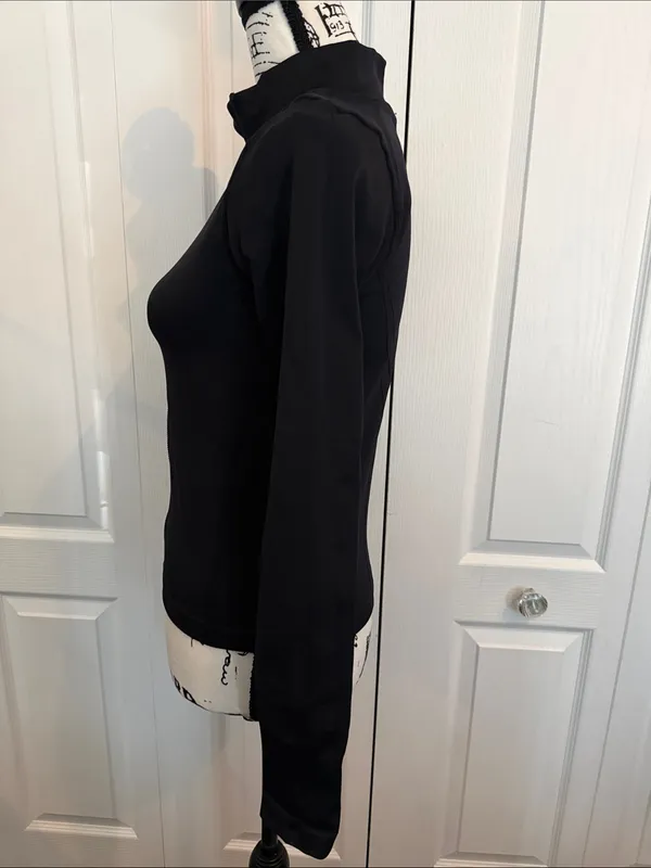 HALARA Black Women's Zip-Up Bomber Jacket - Image 4