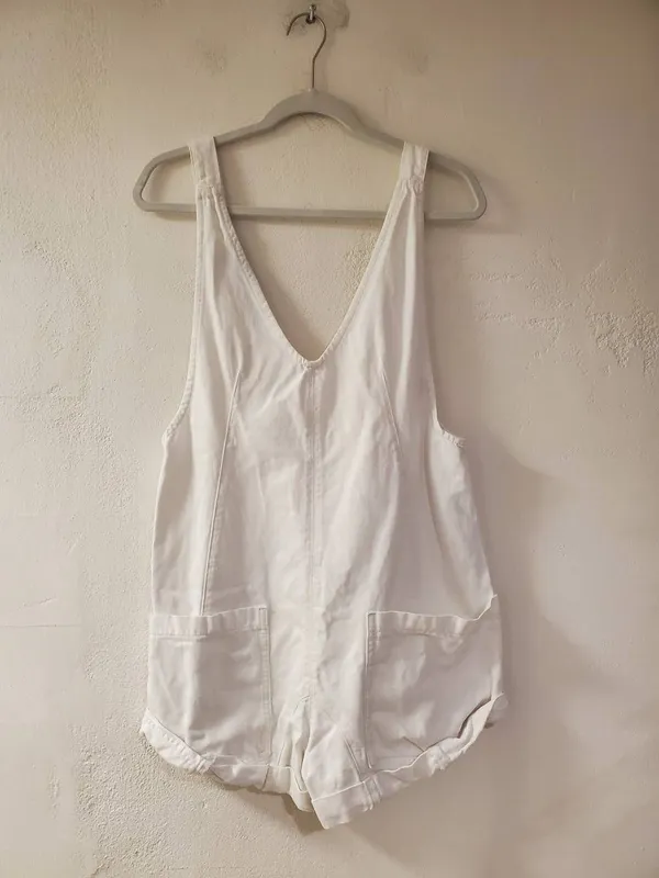 We The Free High Roller High Roller Shortalls in White Small - Image 2