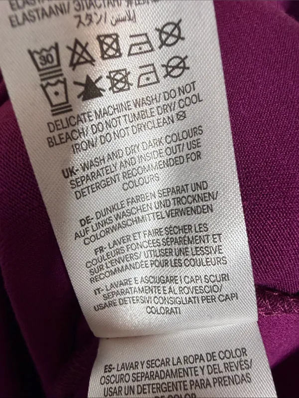 Boden Elodie Empire Midi Dress in Damson Berry Purple New with Tag W2536 Sz 14R - Image 7
