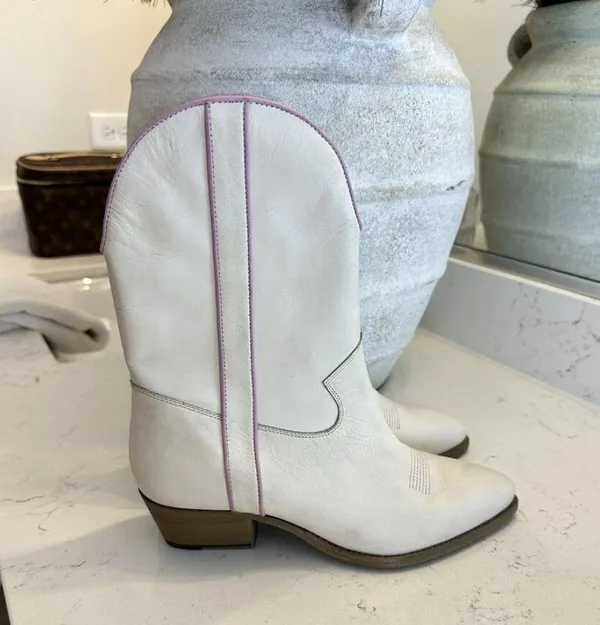 FREE PEOPLE Borderline Western Boot in Plaster Size 7-7.5US / 38EU - Image 5
