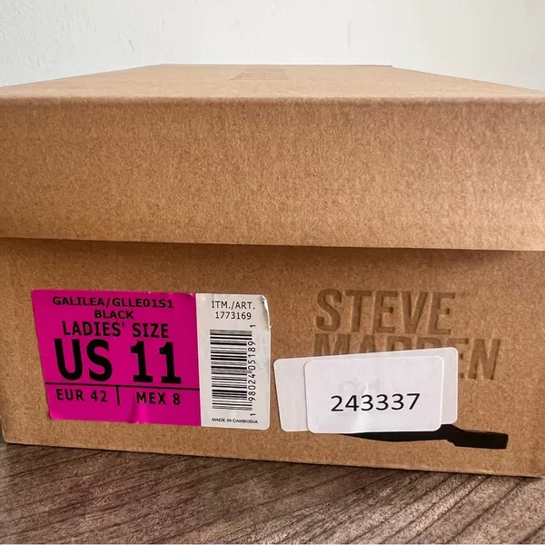 STEVE MADDEN NEW Women's Gaiilea Black Mule Shoe Size 11 #215A - Image 3