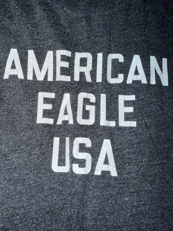 Grey American eagle short sleeve shirt - Image 3