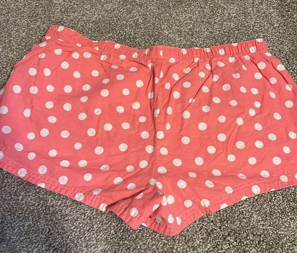 Vintage Aerie Boxer Shorts Pink Polka Dot Small - Image 4