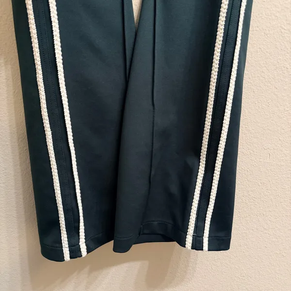 Maeve‎ Anthropologie Pull-On Track Pants-Small Dark Green Crochet Quiet Luxury - Image 9
