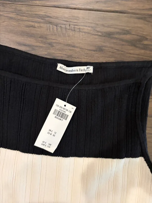 New With Tags Abercrombie & Fitch Petite Summer Sweater Dress Sz MP - Image 3