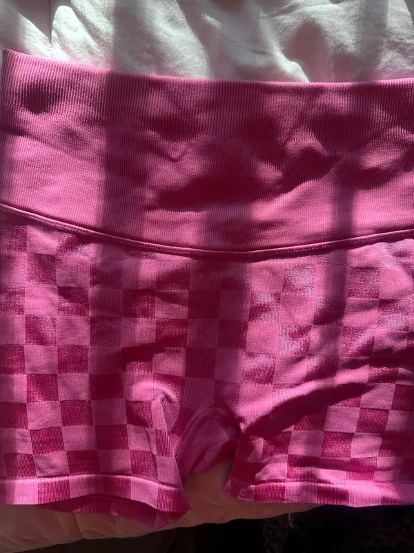 JoyLab Pink workout checkered seamless set - Image 5