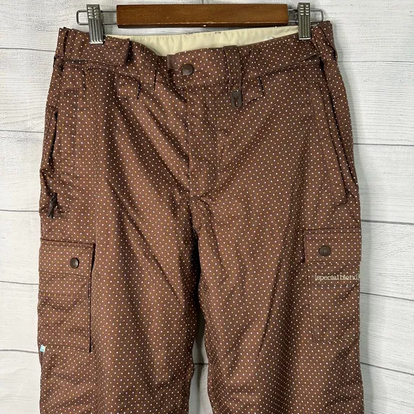 Special Blend Womens M Polka Dot Snowboard Ski Pants Cargo 10K Tech Waterproof - Image 3