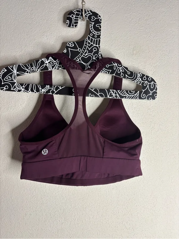 Lululemon Speed Up Bra C/D Dark Adobe size 6 - Image 3