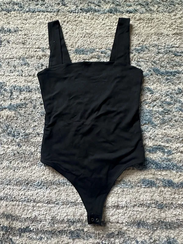 Abercrombie Black Square Neck Bodysuit - Image 4