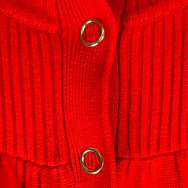Requirements Vibrant Red Women's Cardigan Sweater - Image 4